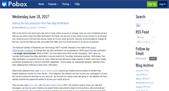 Desktop Screenshot of blog.pobox.com
